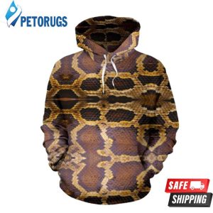 Pattern Snakeskin Python Skin 3D Hoodie