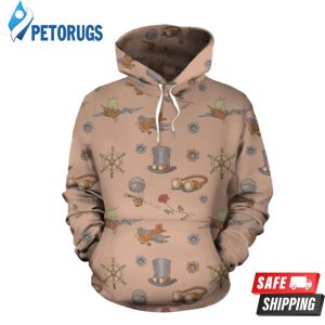 Pattern Steampunk 3D Hoodie