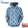 Penguin Dance Pattern 3D Hoodie