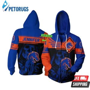 Personalized Boise State Broncos Football Custom Name 3D Hoodie