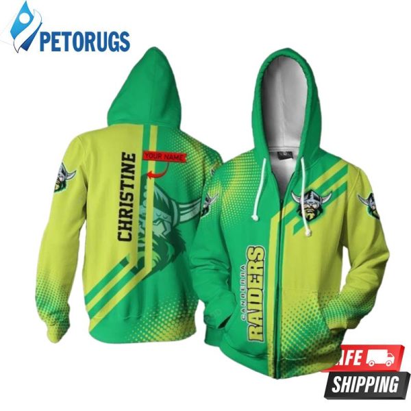 Personalized Canberra Raiders Custom Name 3D Hoodie