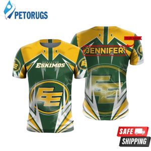 Personalized Edmonton Eskimos Custom Name 3D Hoodie