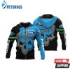 Personalized Ford Skullcar Custom Name 3D Hoodie