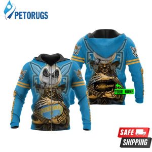 Personalized Gold Coast Titans Nrl Jack Skellington Custom Name 3D Hoodie