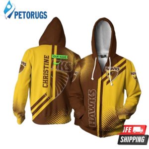 Personalized Hawthorn Football Club Custom Name 3D Hoodie