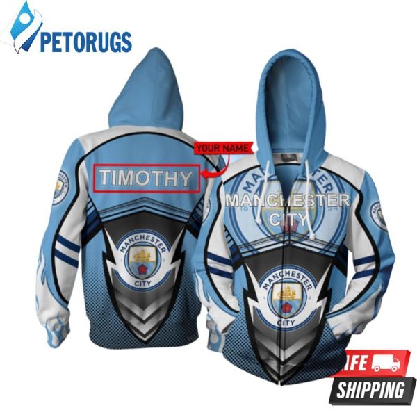 Personalized Manchester City Custom Name 3D Hoodie