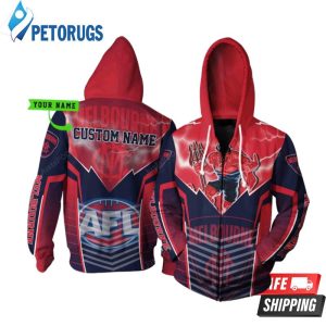 Personalized Melbourne Football Club Afl Lightning Mascot Custom Name 3D Hoodie