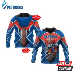 Personalized Newcastle Knights Nrl Mascot Number Custom Name 3D Hoodie