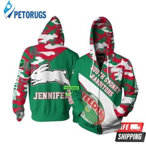 Personalized Nna South Sydney Rabbitohs Custom Name 3D Hoodie