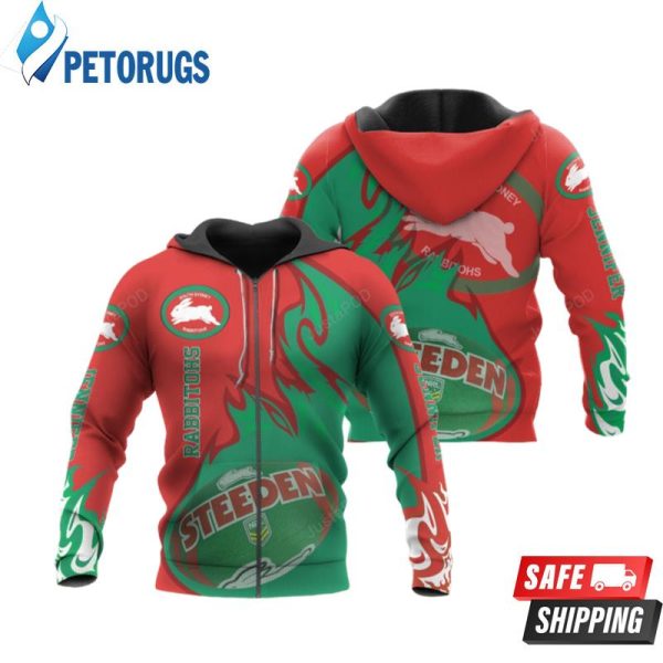 Personalized Rabbitohs Ball Custom Name 3D Hoodie