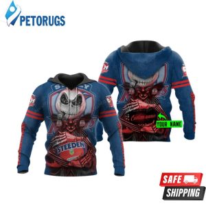 Personalized Sydney Roosters Nrl Jack Skellington Custom Name 3D Hoodie