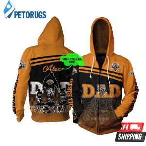 Personalized Wests Tigers Dad Custom Name 3D Hoodie