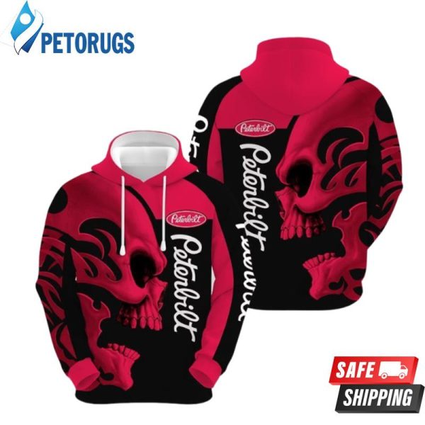 Peterbilt Motors Company Skull Black Red Peterbilt Motors Company Peterbilt Motors Company 3D Hoodie