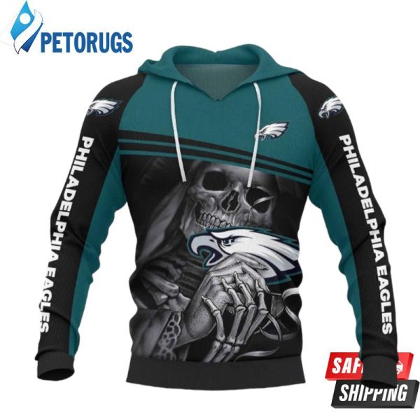 Philadelphia Eagles Skull 041019 3D Hoodie