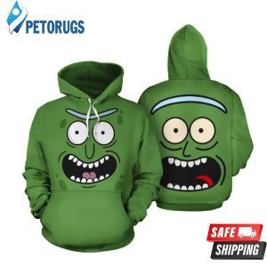 Pickle Rick 3D Hoodie