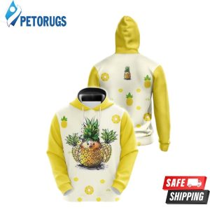 Pineapple Hedgehog 2661 3D Hoodie