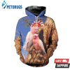 Pink Parrot And Pered Custom Parrot Graphic 3D Hoodie