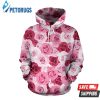 Pink Red Rose Pattern 3D Hoodie