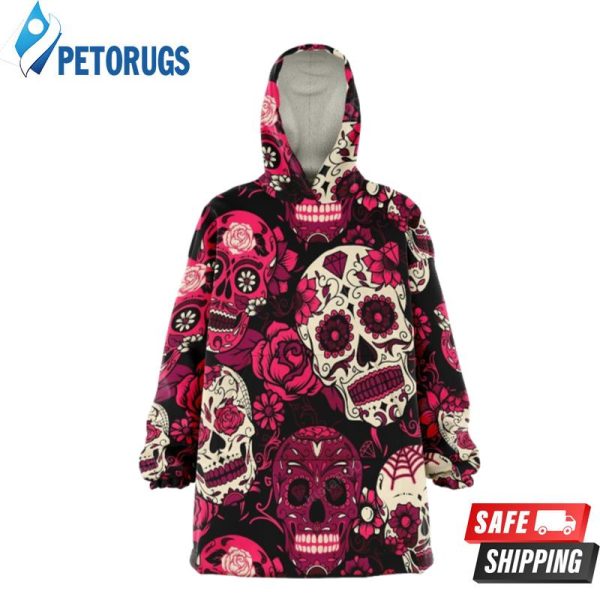 Pink Sugar Skull Snug 3D Hoodie