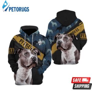 Pittbull Camouflage 3D Hoodie