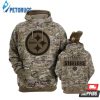 Pittsburgh Steelers Camo 3D Hoodie