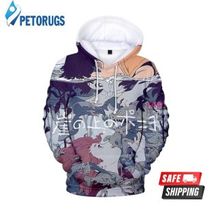 Ponyo On The Cliff Ponyo Sousuke 3D Hoodie