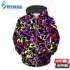 Psychedelic Rainbow Leopard Up 3D Hoodie