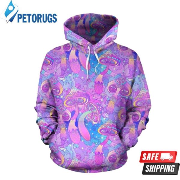 Psychedelic Trippy Mushroom 3D Hoodie