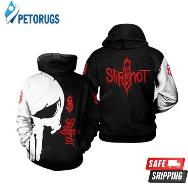 Punisher Skull Slipknot Men And Women Slipknot Rock Band Slipknot 3D Hoodie