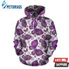 Purple Butterfly Pattern 3D Hoodie