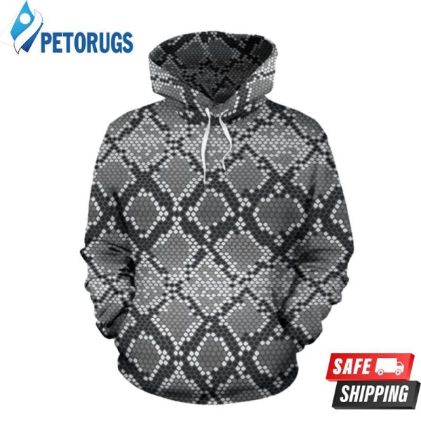 Python Skin Snakeskin Pattern 3D Hoodie