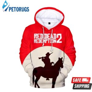 Red Dead Redemption 2 Arthur Morgan Red 3D Hoodie