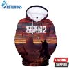 Red Dead Redemption 2 Brown 3D Hoodie