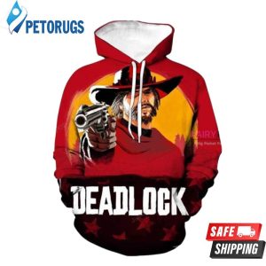 Red Dead Redemption Red 3D Hoodie