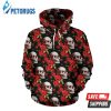 Red Rose Skull 3D Hoodie