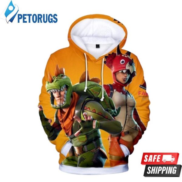 Rex Tricera Gold 3D Hoodie