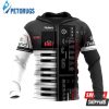 Roland Piano Music 3D Hoodie