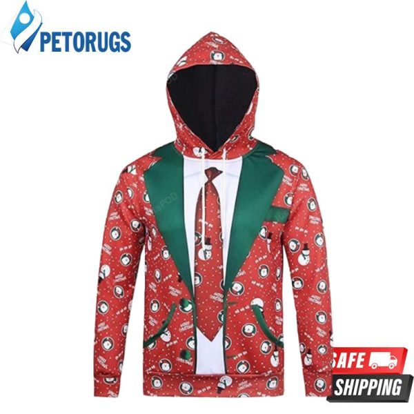 S Digital Christmas Ugly 3D Hoodie