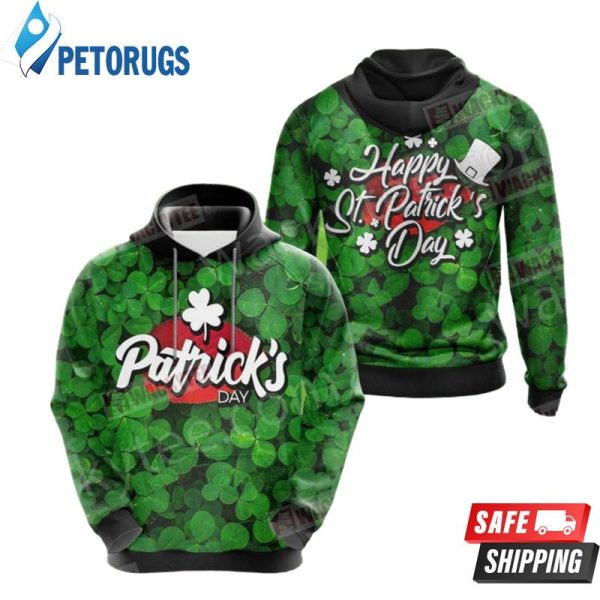 Saint Patricks Day Typography 3100 3D Hoodie