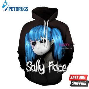 Sally Face Sal Fisher Black B 3D Hoodie