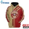 San Francisco 49Ers Nfl Football Brown San Francisco 49Ers 3D Hoodie