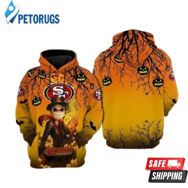 San Francisco 49Ers Nfl Football Halloween 3D Hoodie