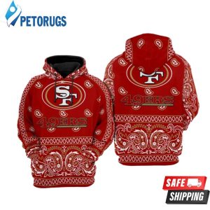 San Francisco 49Ers Nfl Football Red San Francisco 49Ers 3D Hoodie