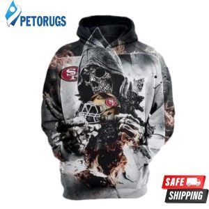 San Francisco 49Ers Skull 3D Hoodie