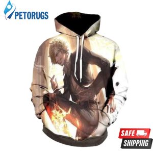 Sanji Diable Jambe Attack 3D Hoodie