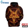 Satanic Fire Pentagram 3D Hoodie