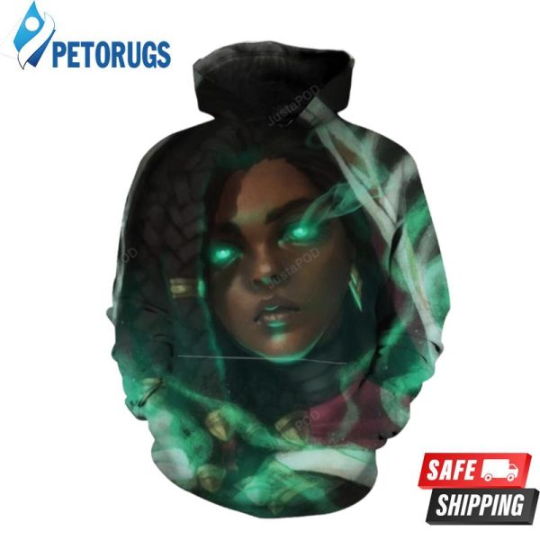 Senna League Of Legends Senna Green 3D Hoodie