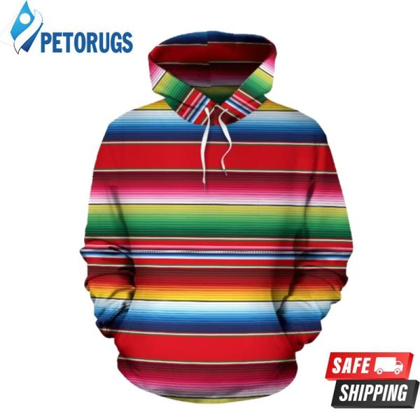 Serape Pattern 3D Hoodie