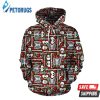 Skeleton Pattern 3D Hoodie