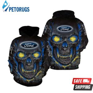 Skull Ford Logo Men And Women Up T Skull Ford Logo Skull Ford Logo 3D Hoodie